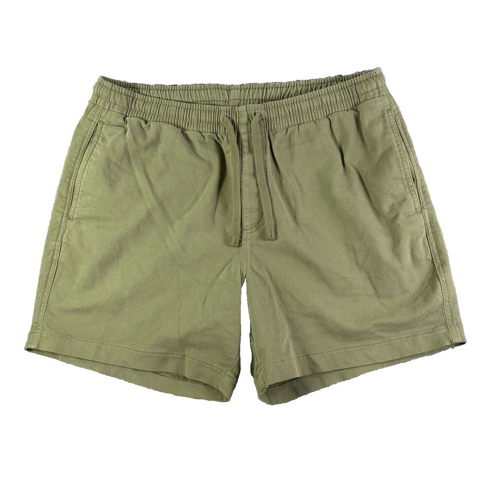 Bear Bottom Shorts Mens XL 5.5 Green Sweat Shorts Drawstring Athletic Gym Summer